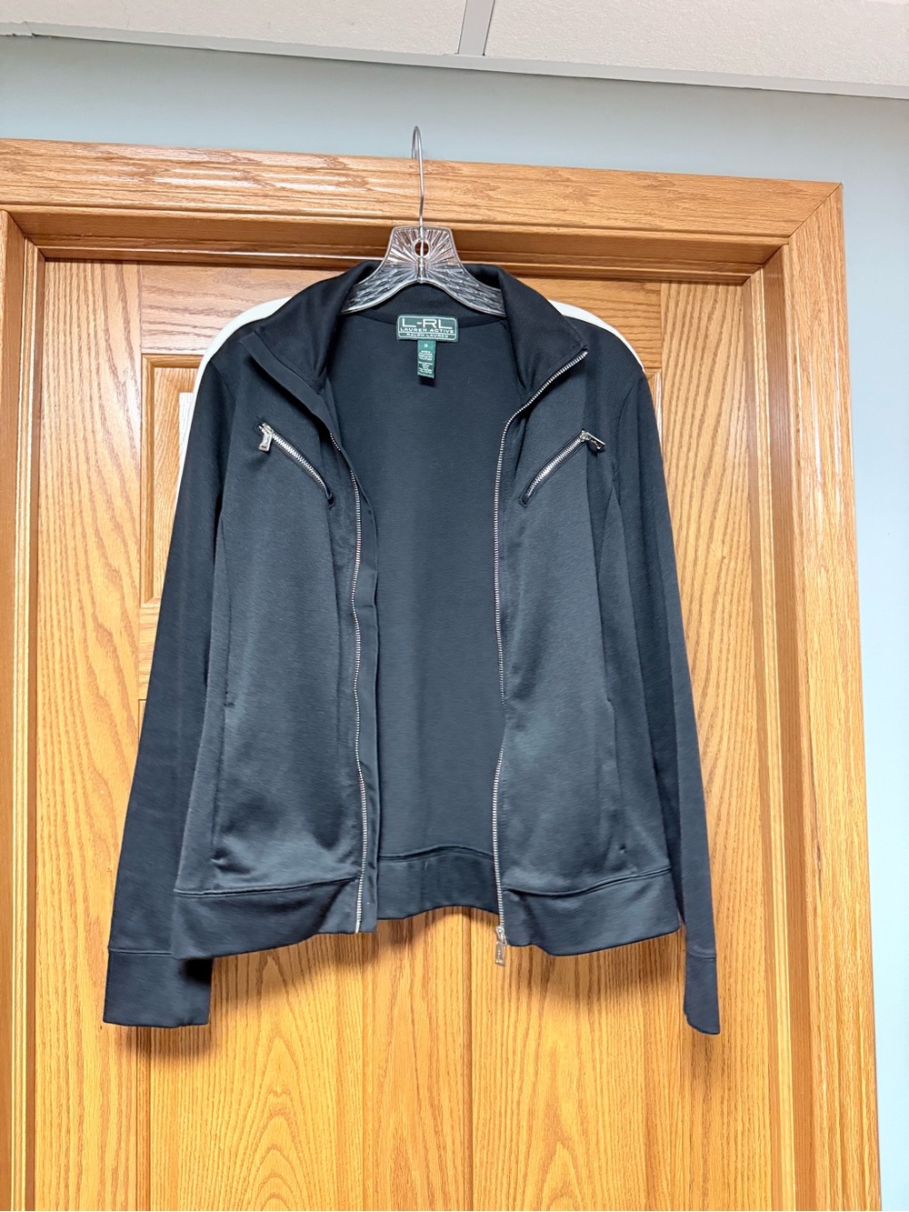 Lauren Ralph Lauren activewear jacket with White Shoulder Trim